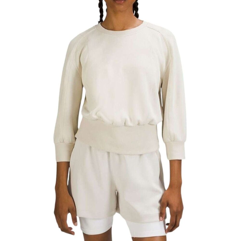 Lululemon Softstreme Ribbed-Hem Pullover Natural Ivory